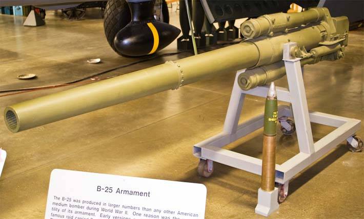 Использование 37-мм и 75-мм пушек в составе вооружения американских боевых самолётов в годы Второй мировой ввс,оружие