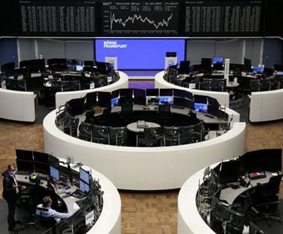 The German share price index DAX graph is pictured at the stock exchange in Frankfurt, Germany, March 31, 2021. REUTERS/Staff