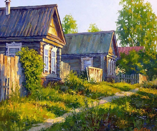 Художник Дмитрий Левин. Вдали от суеты, в тиши аллей, на деревенских улицах весенних Художник Дмитрий Левин. Вдали от суеты, в тиши аллей, на деревенских улицах весенних