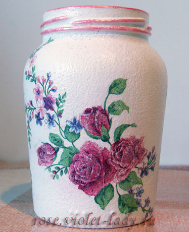 Мастер класс: декупаж ваза с розами Мастер класс: декупаж ваза с розами поделки,своими руками,творчество