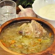Щи из квашеной капусты (томлённые)