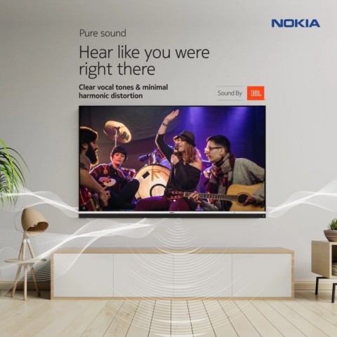 Представлен первый смарт-телевизор Nokia с аудиосистемой JBL Dolby, Nokia, составляет, пикселей, получила, 3840х2160, линейку, память, 12001, четырёхъядерный, модели, Audion, TrusurroundТехнические, характеристики, 55Дисплей, 55&039&039, звучания, Бренд, объёмного, технологий