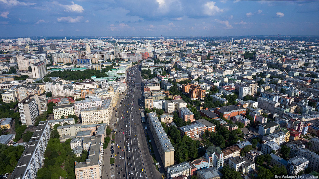 Москва с высоты птичьего полета фото