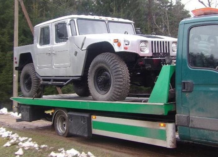 Самодельный Hummer H1 из старенького ГАЗ-66 HMMWV, hummer, авто, автомобили, газ, газ-66, самоделка, своими руками