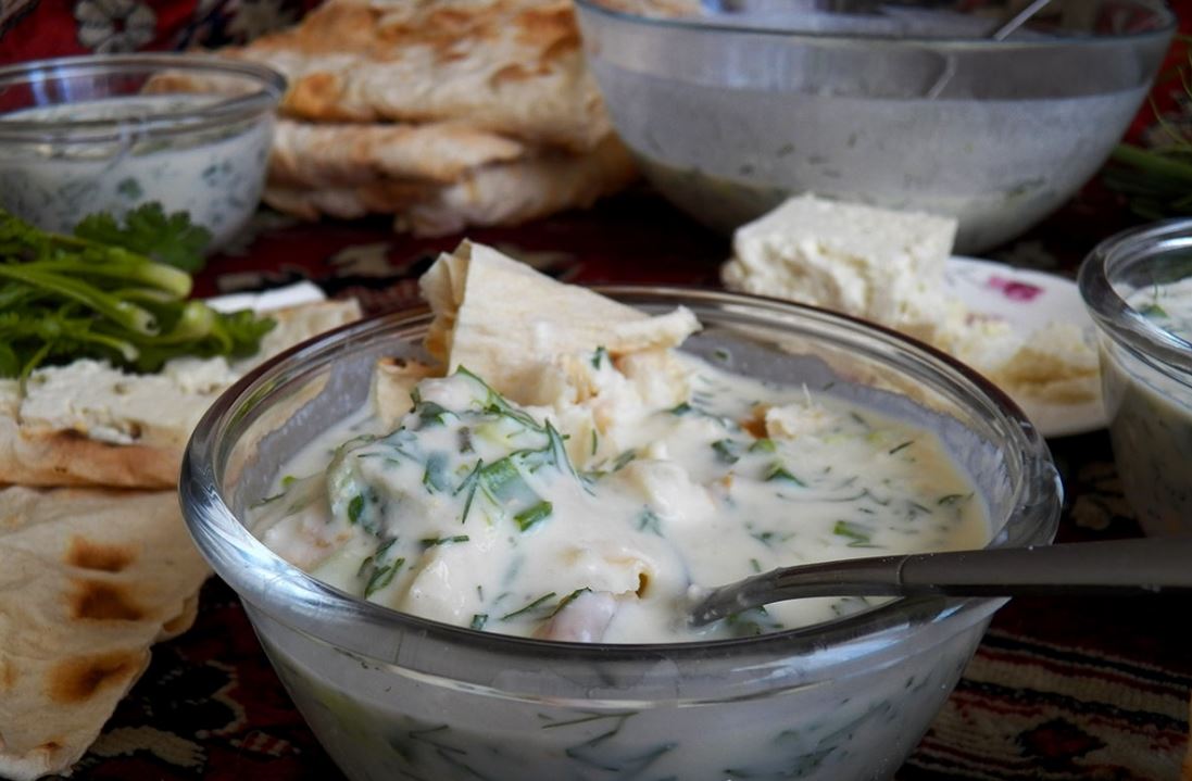 Мацнабрдош  армянская кухня,кухни мира,супы,холодные супы