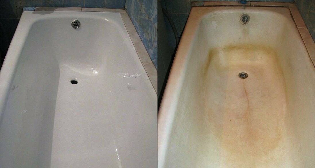 Как сделать старую и супер-грязную ванну чистой и белоснежной за 5-7 минут. Легкий и дешевый метод вашем, приятно, ванной, которые, наносим, также, временем, можно, водой, стойкие, нельзя, поэтому, сантехника, метод, уборной, после, абразивные, покрытие, стоит, воздействияЧем