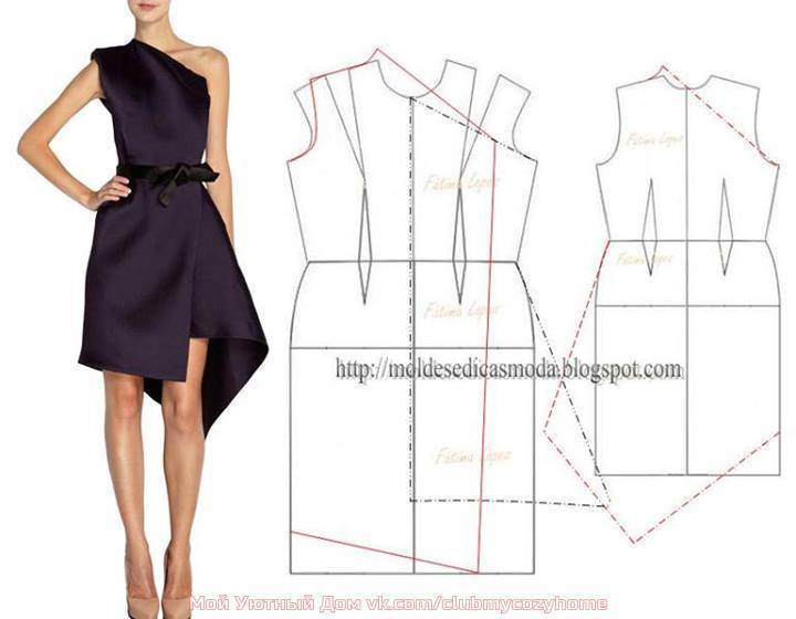 Моделирование ассимметричных платьев идеи,крой и шитьё,моделирование ассиметричных платьев,одежда,своими руками