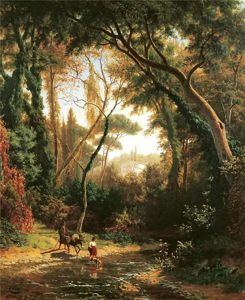 Художник Fritz Ebel (Фриц Эбель)