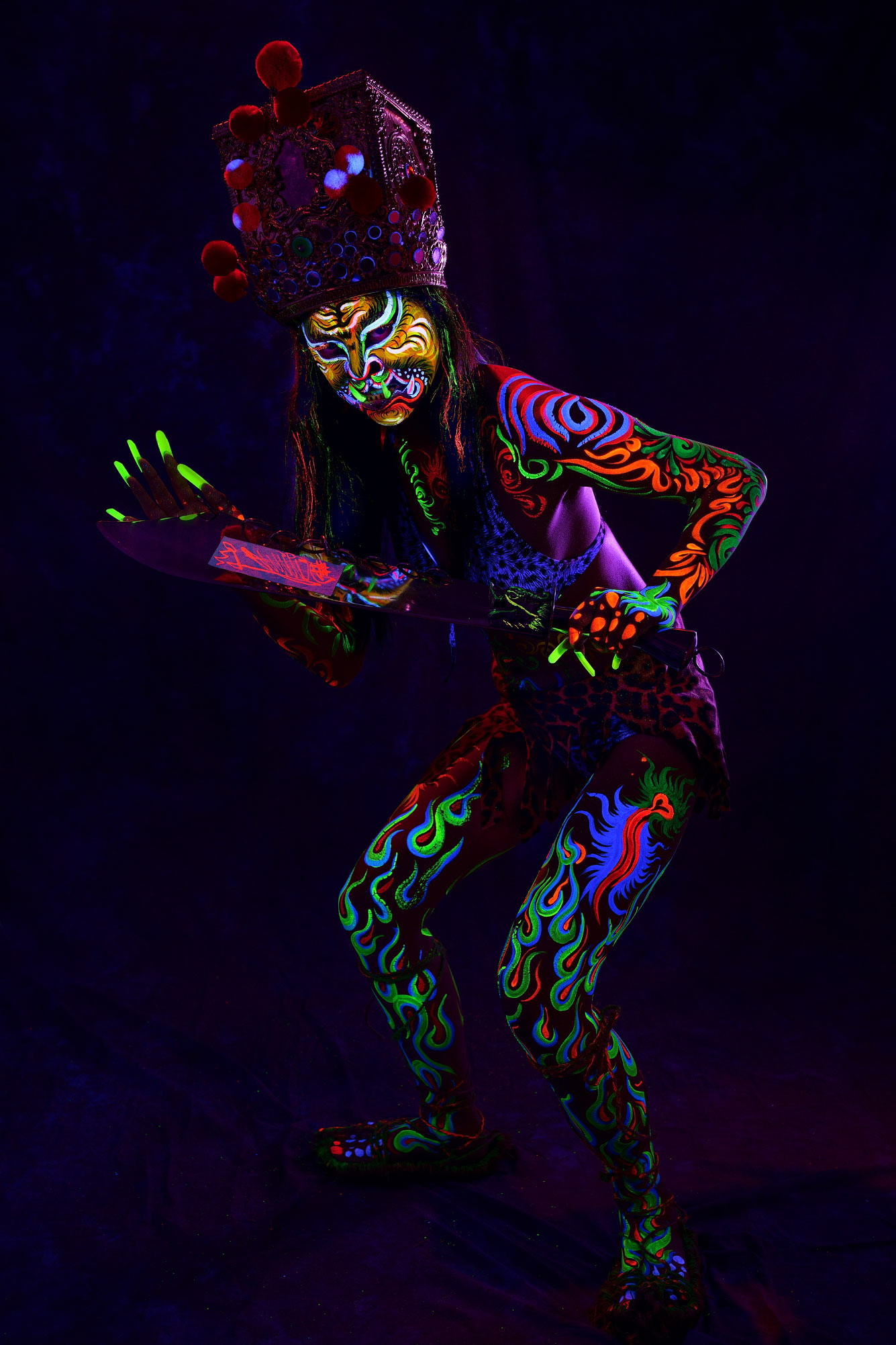 Fluorescent Tiger