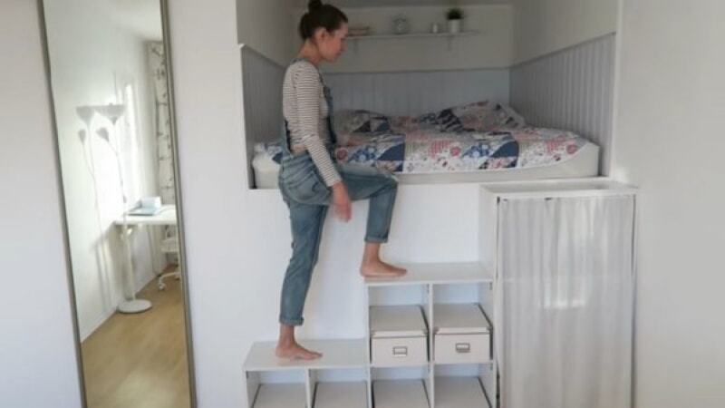 Нестандартное решение для хрущёвки 30 кв. м.: интересный ремонт своими руками домашний очаг,ремонт,рукоделие,своими руками