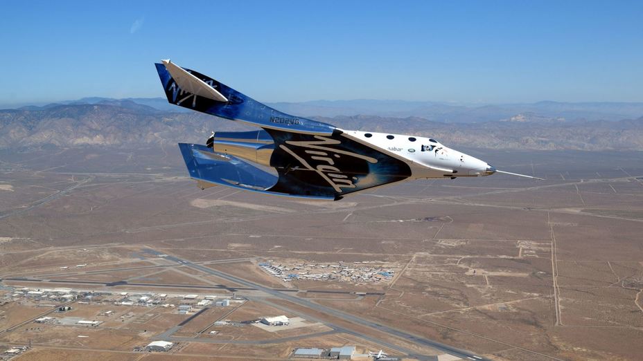 ​Туристический ракетоплан «SpaceShipTwo» («Enterprise») в полёте; 2013 год. Virgin Galactic virgingalactic.com - Туристом на орбиту | Warspot.ru