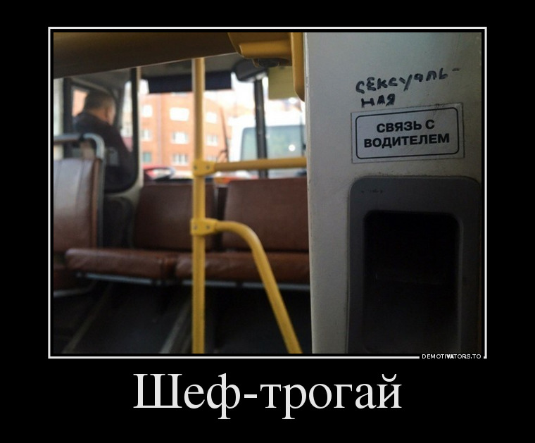 Шеф - трогай демотиватор, юмор