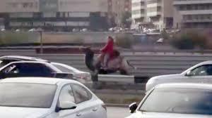 Сибирячка верхом на верблюде объехала городскую пробку авто и мото,приколы,пробки,происшествия