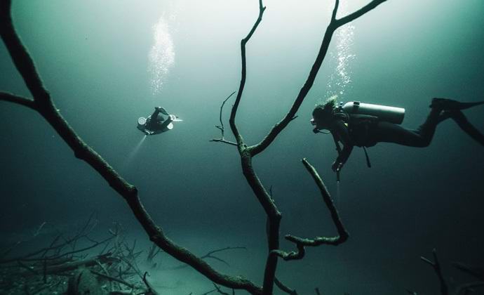 Удивительная подводная река в Мексиканском заливе