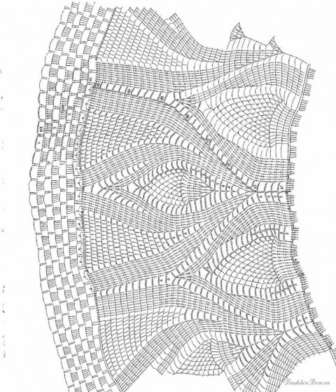 Вязаные скатерти с описанием вязание