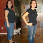 Фото девушки До/После средиземноморской диеты