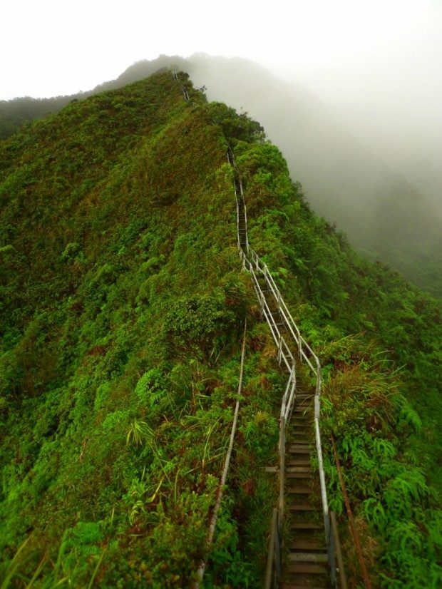 Гавайи: лестница в небо Гавайи,достопримечательности,лестница в небо