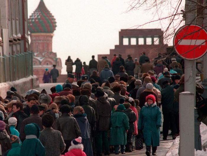 Очередь к Мавзолею, 25 марта 1997 года