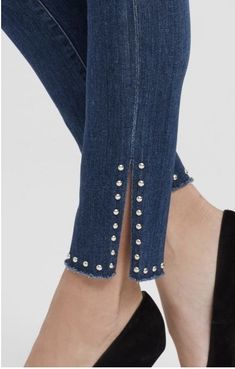 Интересное оформление низа брюк: идеи Интересное, оформление, поможет, сделать, обычные, джинсы, брюки, эксклюзивными     