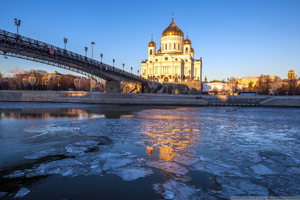 Прогулка по ледяной Москве