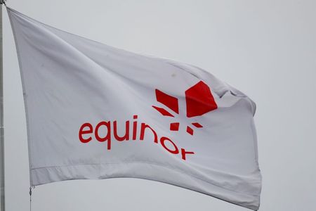 FILE PHOTO: Equinor's flag in Stavanger, Norway December 5, 2019. REUTERS/Ints Kalnins