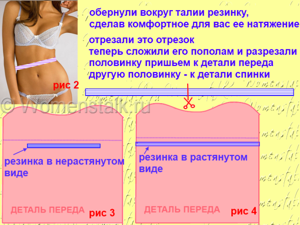 Как вшить резинку - четыре способа шитье