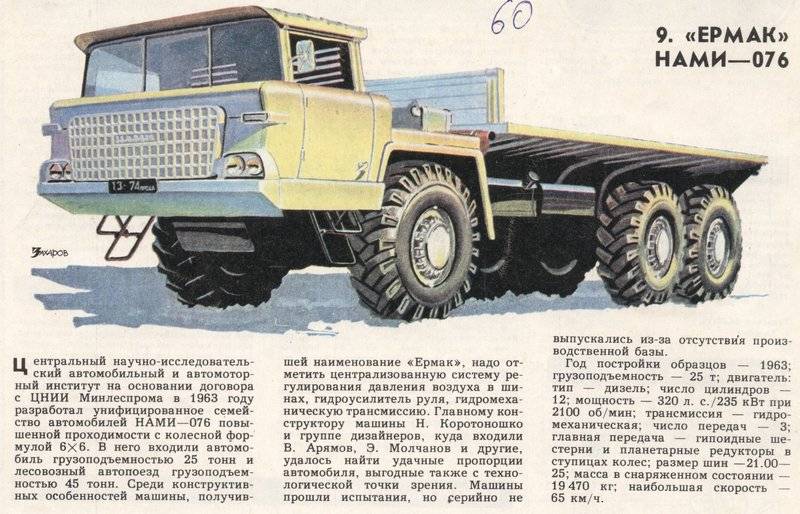 Сильнее КрАЗа: несбывшийся НАМИ-076 «Ермак» Сильнее КрАЗа: несбывшийся НАМИ-076 «Ермак» оружие