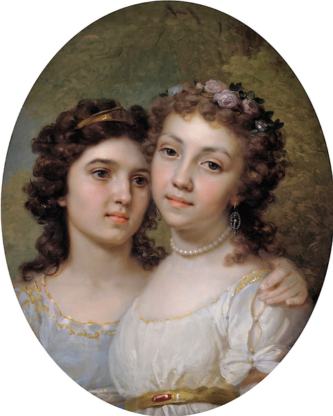 "Лизынька и Дашинька", 1794, 31.8×26 см