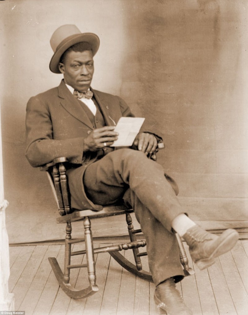 Портрет неизвестного мужчины  афроамериканец, история, прошлое, сегрегация, фотография