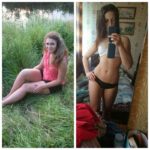 Девушка до использования средиземноморской диеты и после её применения