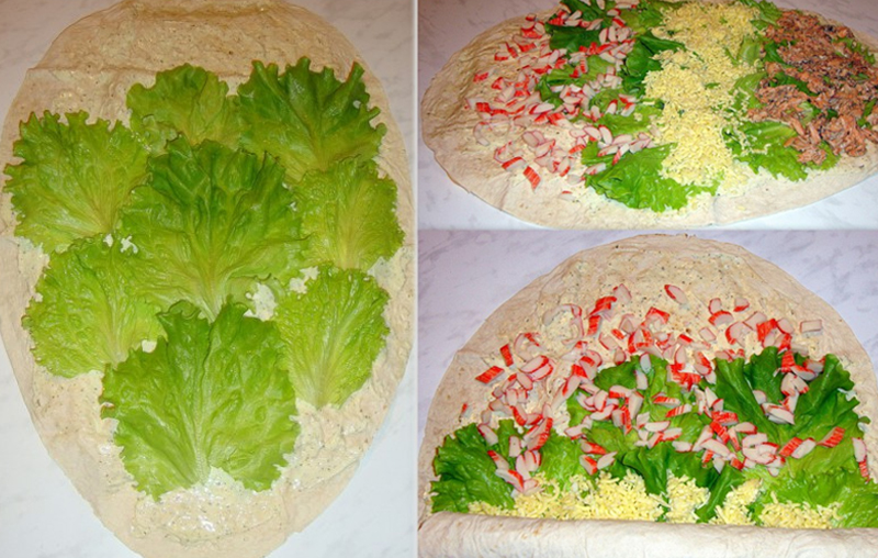 рулеты из лаваша рецепты