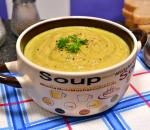 Суп-пюре из кабачков и шампиньонов