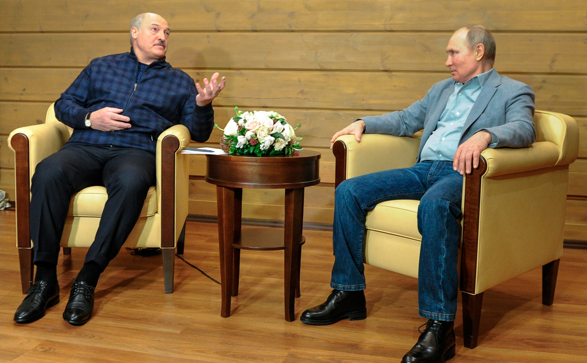 Путин и Лукашенко в Сочи 2021