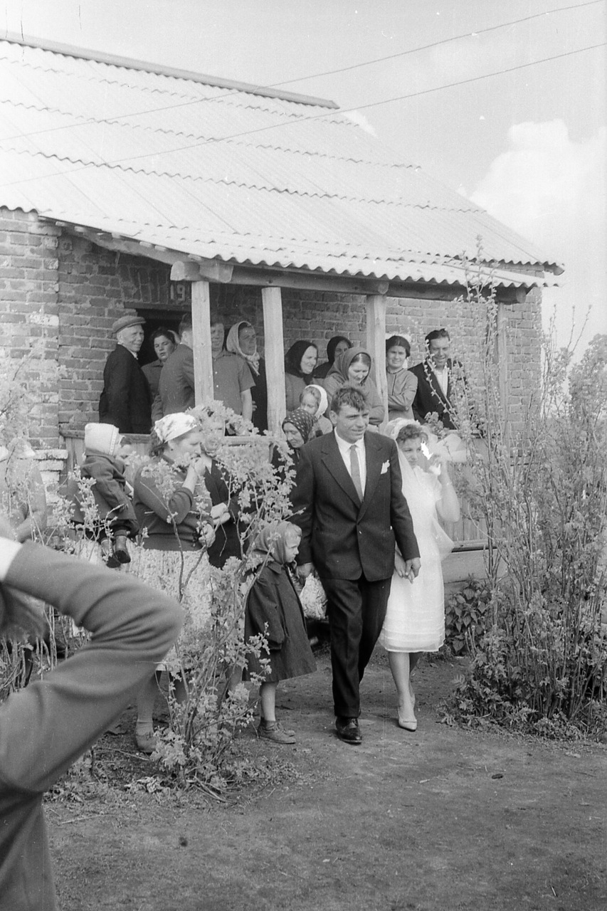 Сельская свадьба в Рязанской области. СССР . 1964 г.