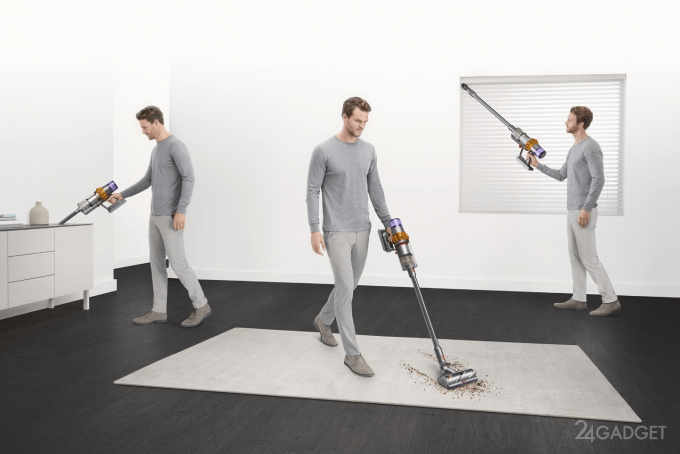 Анонсирован беспроводной пылесос Dyson V15 Detect с лазерным наведением на мусор автоматика,бытовая техника,гаджеты,роботы,Россия,техника,технологии,электроника