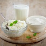 Кефир, творог и сметана