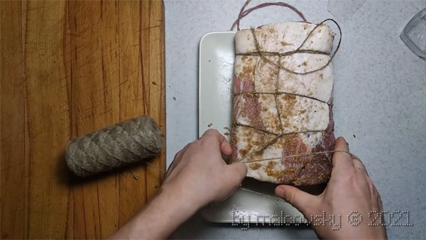 Свинина вяленая карбонад со специями закуски,мясные блюда