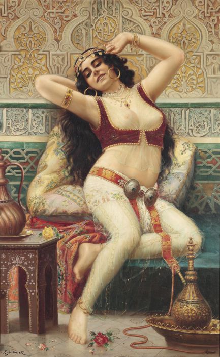 Йозеф Седлачек (Josef Sedlacek ), (circa 1900). Одалиска (Odalisque).