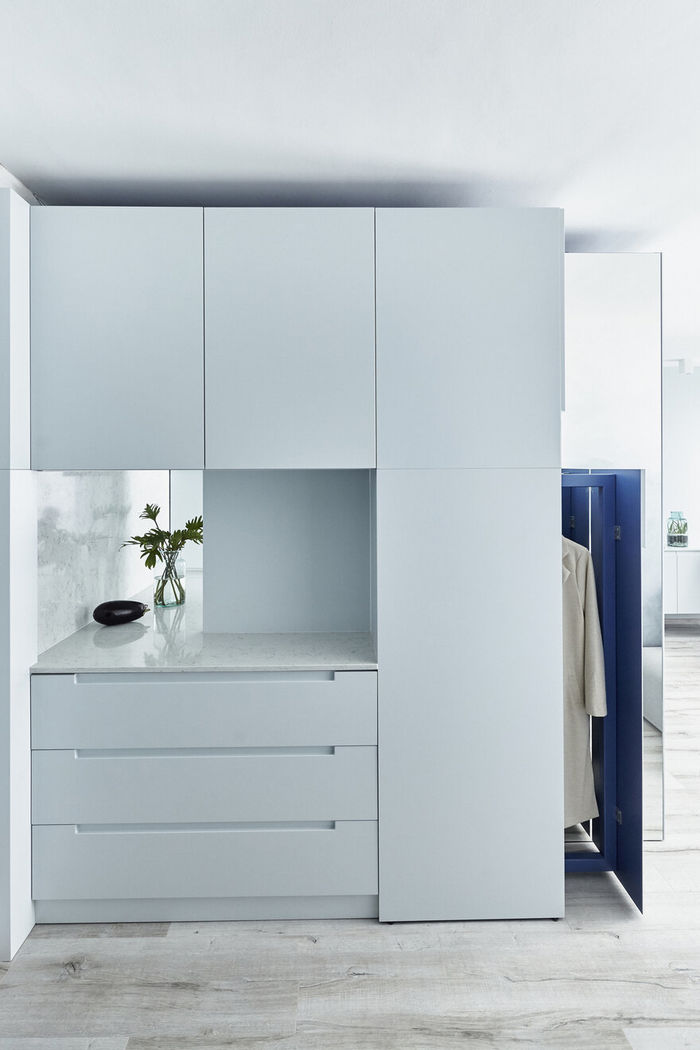 Воздушная и светлая квартира с креативной планировкой зигзагом Воздушная и светлая квартира с креативной планировкой зигзагом зонирование,интерьер и дизайн,квартира,планировка