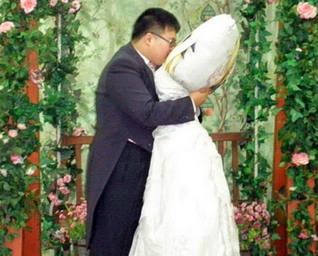 Кореец и подушка в мире, люди, свадьба
