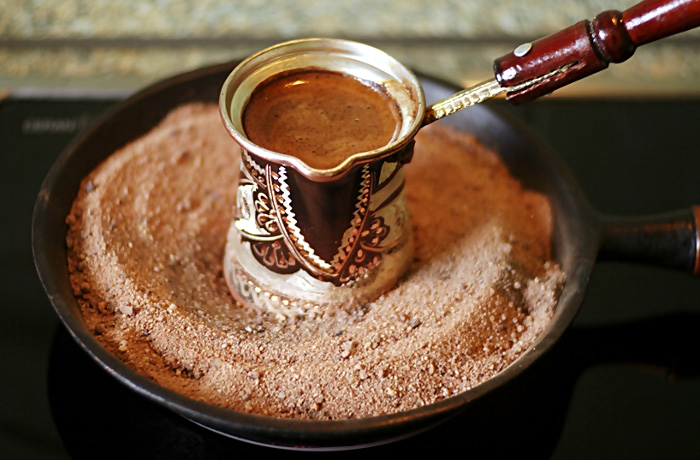 кофе по турецки на песке