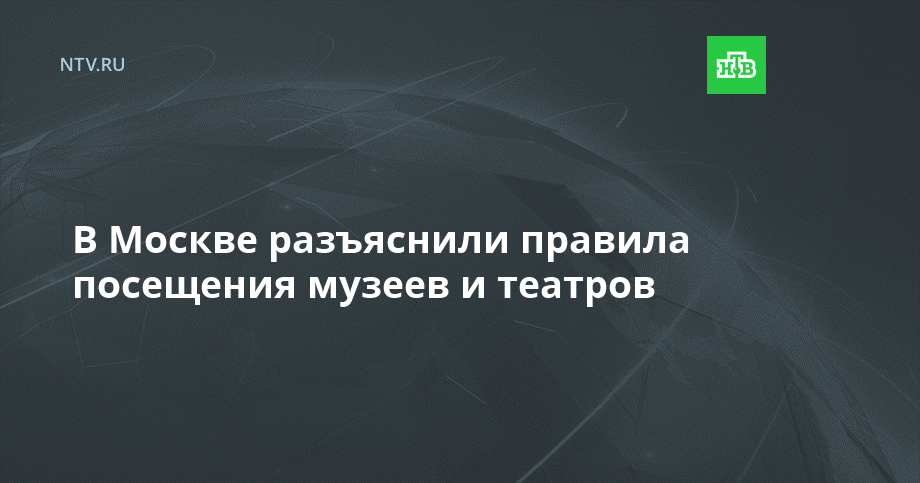 В Москве разъяснили правила посещения музеев и театров