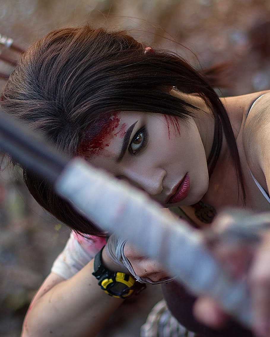 Косплей на Лару Крофт  в исполнении замечательной красотки Анны Лехтинен по мотивам великолепной серии игр Tomb Raider