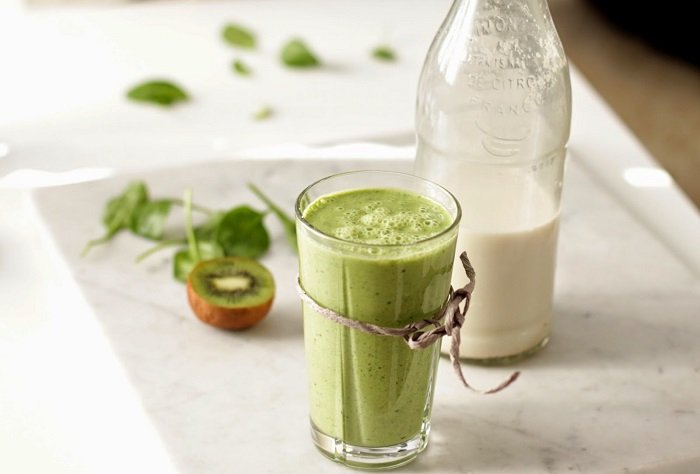 зеленый смузи на ужин