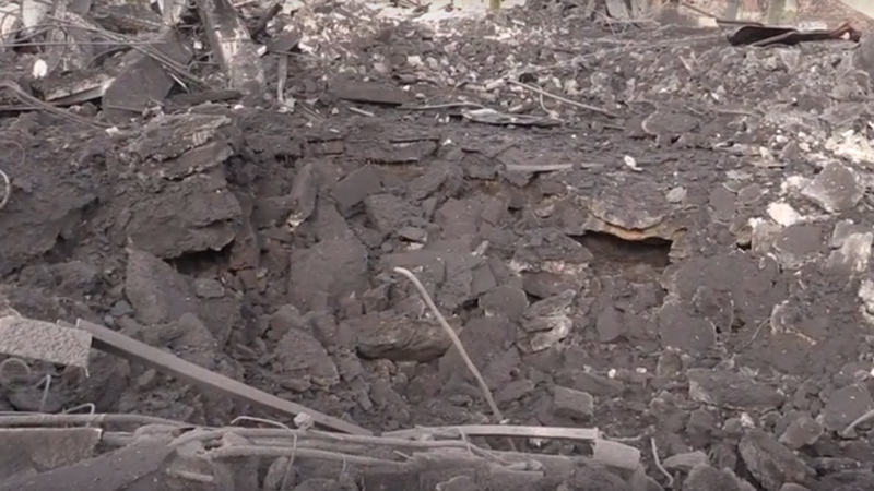 ФАН публикует видео с места взрыва в Донецке
