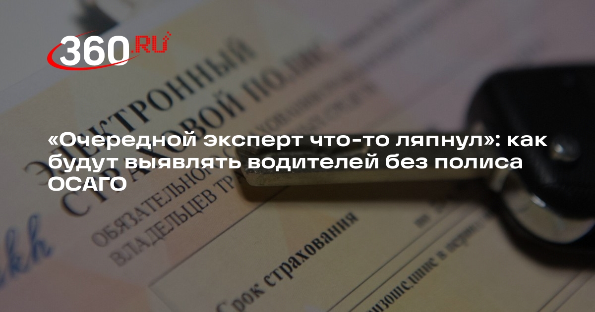 Журналист Кадаков: автовыявление полиса ОСАГО не сумеют запустить к 1 ноября