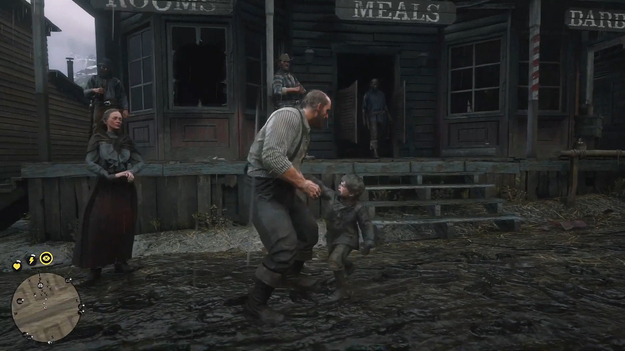 Злобный школьник ворвался в бар Red Dead Redemption 2 и всем навалял Злобный школьник ворвался в бар Red Dead Redemption 2 и всем навалял red dead redemption 2,игроки,Игры