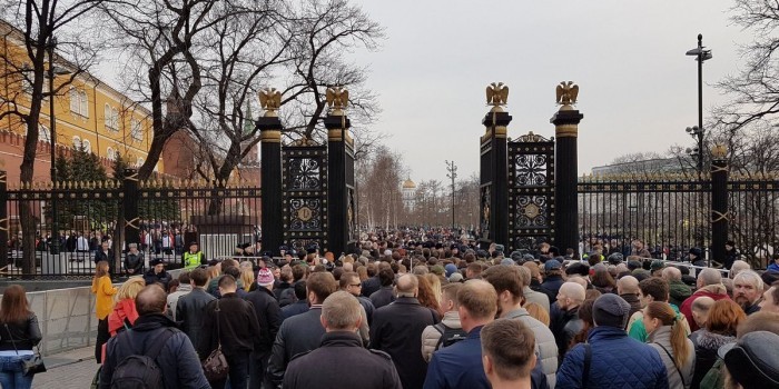 На московский вечер памяти жертв теракта пришли свыше 50 тысяч человек