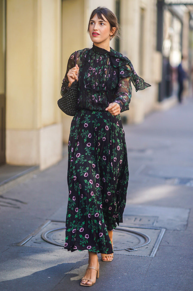 Жанна Дамас на Неделе высокой моды в Париже, июль 2019