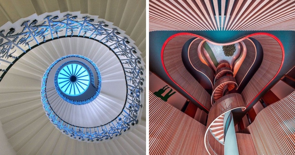 16 фотографий потрясающих винтовых лестниц, чья красота может вскружить голову кому угодно